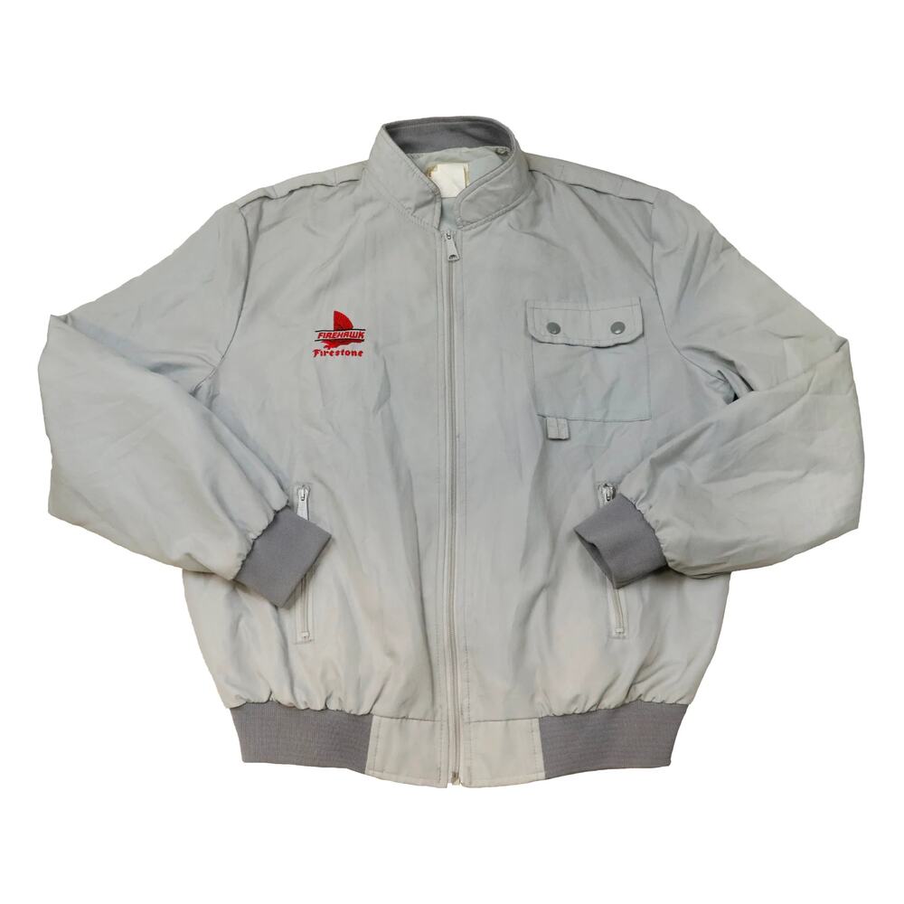 Vintage Pit Crew Firestone Nascar Racing Car Jacket Size L